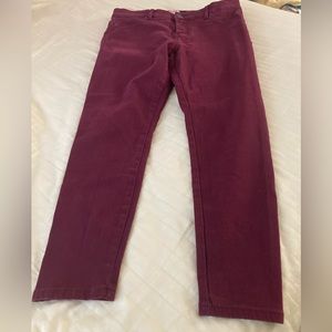 Juicy Couture jeans cranberry colored size 12S